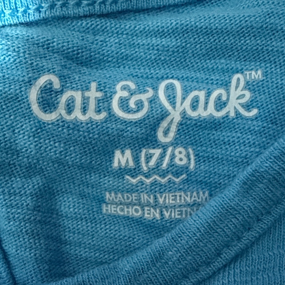 Cat & Jack Vibrant Blue Girl’s Dress w/ Keyhole Back - Size 7/8 - Picture 3 of 6